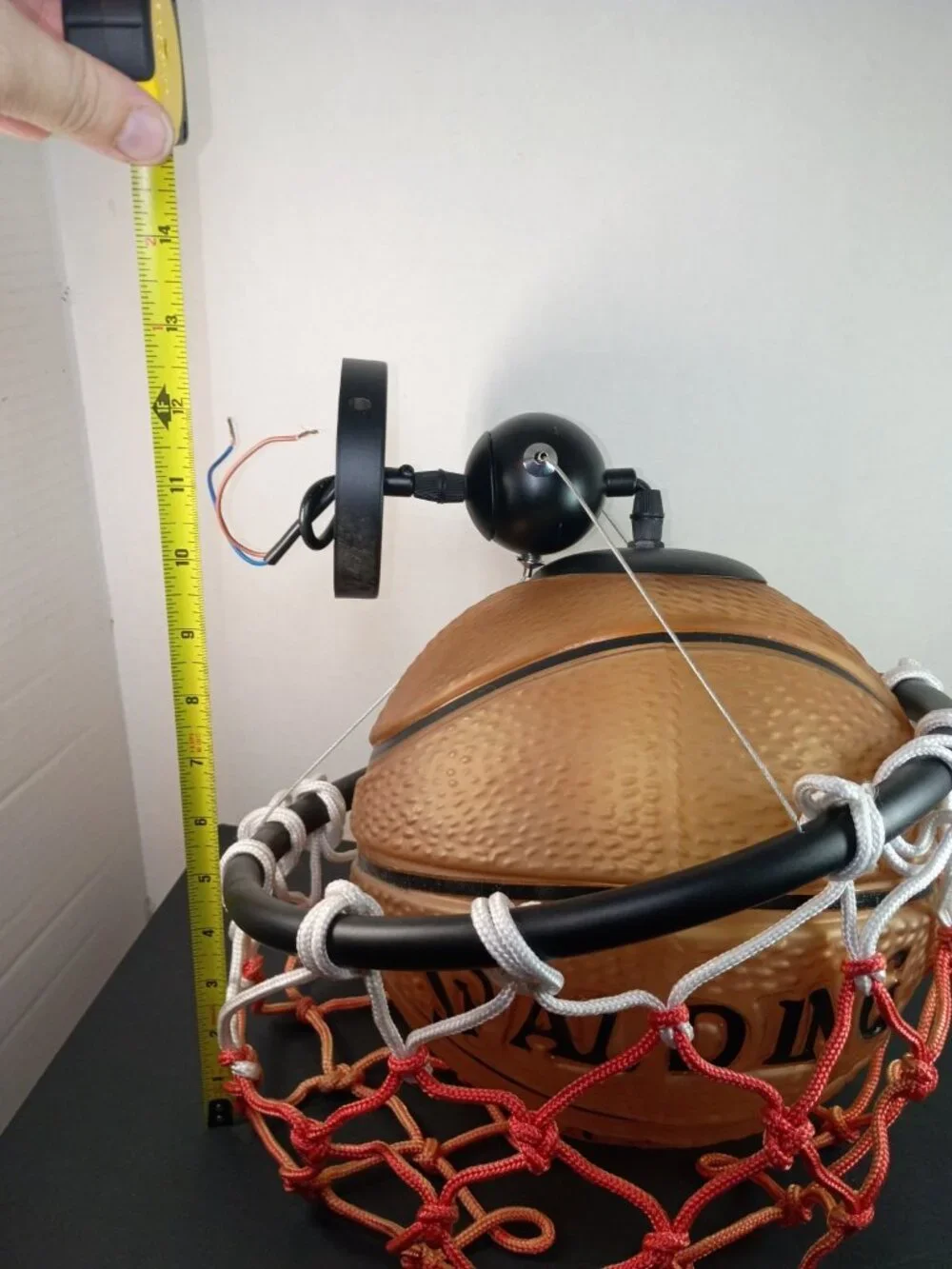 Glass Basketball Chandelier Creative Ball Lamp Sports Theme Pendant Lighting